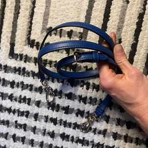 Coach leather replacement strap blue